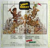 e121 VIVA MAX six-sheet movie poster '70 cool different Jack Davis art!