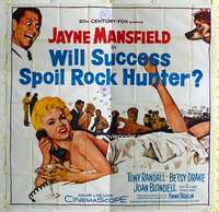 e123 WILL SUCCESS SPOIL ROCK HUNTER six-sheet movie poster '57 Mansfield