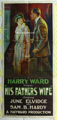 e143 ALMOST MARRIED English three-sheet movie poster '19 His Father's Wife!