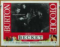 f306 BECKET movie lobby card #3 '64 Richard Burton, Peter O'Toole