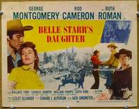 f121 BELLE STARR'S DAUGHTER title movie lobby card R55 Ruth Roman, Montgomery