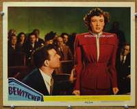 f315 BEWITCHED movie lobby card #2 '45 Phyllis Thaxter is guilty!