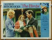 f108 BIRDS movie lobby card #5 '63 Alfred Hitchcock, Rod Taylor