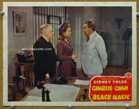 f364 CHARLIE CHAN IN BLACK MAGIC movie lobby card '44 Sidney Toler