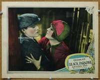 f325 BLACK PARADISE movie lobby card '26 Buck Jones seduced by Madge!