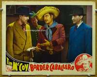 f334 BORDER CABALLERO movie lobby card '36 Tim McCoy as Mexican!