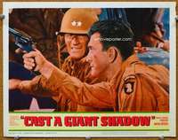 f358 CAST A GIANT SHADOW movie lobby card #1 '66 Douglas, John Wayne