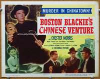 f126 BOSTON BLACKIE'S CHINESE VENTURE title movie lobby card '49 Morris