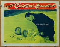f371 CHRISTMAS IN CONNECTICUT movie lobby card '45 Barbara Stanwyck