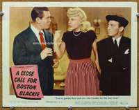 f380 CLOSE CALL FOR BOSTON BLACKIE movie lobby card '45 Chester Morris