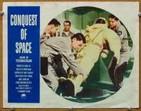 f393 CONQUEST OF SPACE movie lobby card #8 '55 George Pal sci-fi!
