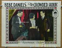 f403 CROWDED HOUR movie lobby card '25 Bebe Daniels confronted!