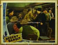 f415 DESERT BANDIT movie lobby card '41 Don Red Barry in saloon!