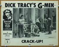 f426 DICK TRACY'S G-MEN Chap 5 movie lobby card R55 Byrd, Jones