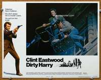f429 DIRTY HARRY movie lobby card #1 '71 Clint Eastwood classic!
