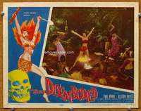 f430 DISEMBODIED movie lobby card '57 Allison Hayes, voodoo dance!