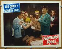 f461 FIGHTING FOOLS movie lobby card '49 boxing, Gorcey, Bowery Boys!