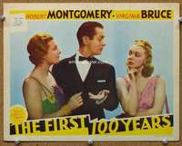 f462 FIRST 100 YEARS movie lobby card '38 Montgomery, Virginia Bruce