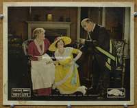 f463 FIRST LOVE movie lobby card '21 Constance Binney chastised!