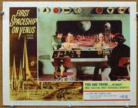 f465 FIRST SPACESHIP ON VENUS movie lobby card #5 '62 inside the ship!