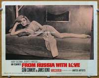 f479 FROM RUSSIA WITH LOVE movie lobby card #1 '64 super sexy Bianchi!