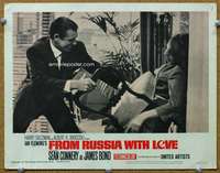 f485 FROM RUSSIA WITH LOVE movie lobby card #7 '64 Connery w/chair!