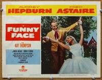 f492 FUNNY FACE movie lobby card #7 '57 Audrey Hepburn, Fred Astaire