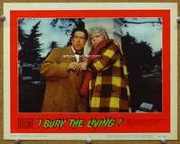 f574 I BURY THE LIVING movie lobby card #3 '58 Albert Band, Boone
