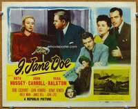 f159 I JANE DOE title movie lobby card '48 Ruth Hussey, John Carroll