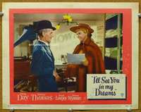 f579 I'LL SEE YOU IN MY DREAMS movie lobby card #1 '52 Doris Day