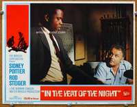 f583 IN THE HEAT OF THE NIGHT movie lobby card #4 '67 Sidney Poitier