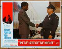 f584 IN THE HEAT OF THE NIGHT movie lobby card #8 '67 Sidney Poitier