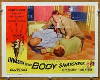 f588 INVASION OF THE BODY SNATCHERS #2 movie lobby card '56 pod guys!