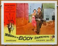 f589 INVASION OF THE BODY SNATCHERS #3 movie lobby card '56 fleeing!