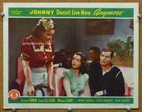 f608 JOHNNY DOESN'T LIVE HERE ANYMORE movie lobby card '44 Simone Simon