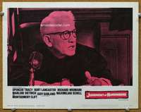f611 JUDGMENT AT NUREMBERG movie lobby card #1 '61 Spencer Tracy