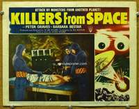 f623 KILLERS FROM SPACE movie lobby card #6 '54 wacky bug-eyed guys!