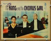 f625 KING & THE CHORUS GIRL movie lobby card '37 Edward Everett Horton