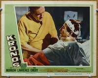f631 KRONOS movie lobby card #3 '57 one of his victims!