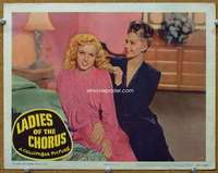 f634 LADIES OF THE CHORUS movie lobby card #2 '48 Monroe close up!