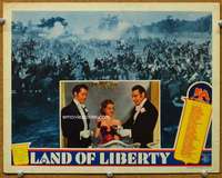 f640 LAND OF LIBERTY movie lobby card '39 Bette Davis, Henry Fonda