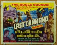 f167 LAST COMMAND title movie lobby card '55 Sterling Hayden at Alamo!