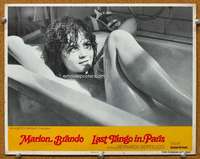 f648 LAST TANGO IN PARIS movie lobby card #4 '73 Schneider in tub!