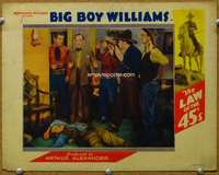 f649 LAW OF THE 45s movie lobby card '35 Guinn Big Boy Williams