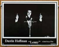 f654 LENNY movie lobby card #2 '74 Dustin Hoffman, Bob Fosse