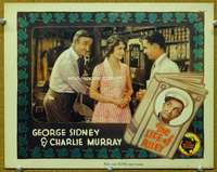 f656 LIFE OF RILEY movie lobby card '27 Charlie Murray, George Sidney