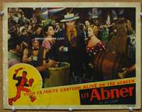 f658 LI'L ABNER movie lobby card '40 Buster Keaton shown, Al Capp
