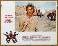 f663 LITTLE BIG MAN movie lobby card #6 '71 Dustin Hoffman scowling!