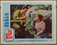 f675 LOST WORLD movie lobby card #7 '60 David Hedison, Jill St. John
