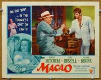 f682 MACAO movie lobby card #4 '52 Robert Mitchum, William Bendix